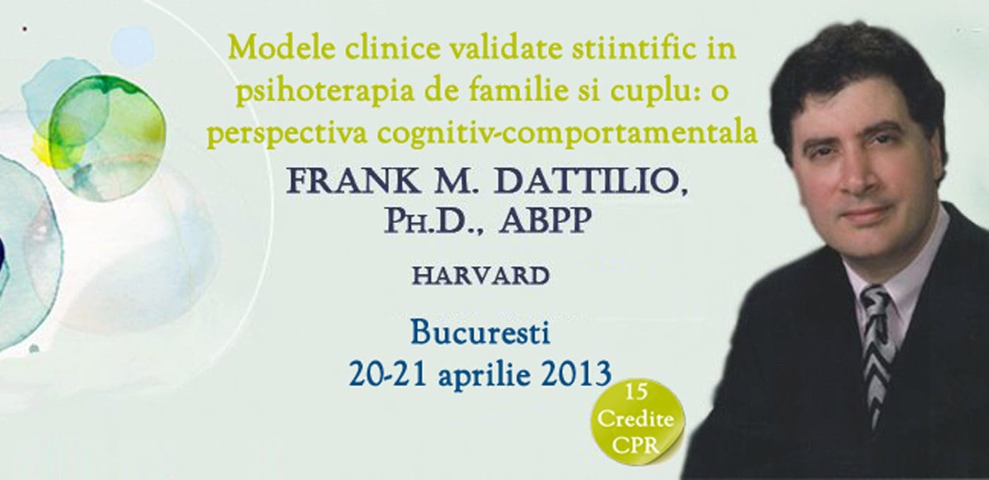 Frank M. Dattilio, vine în România