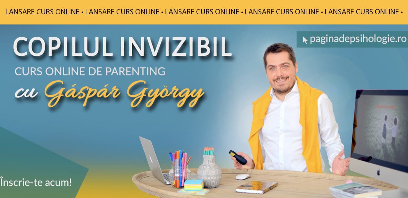 Psihologul Gáspár György lansează în premieră un curs online de parenting după o metodă revoluționară, pornind de la bestseller-ul său „Copilul invizibil“