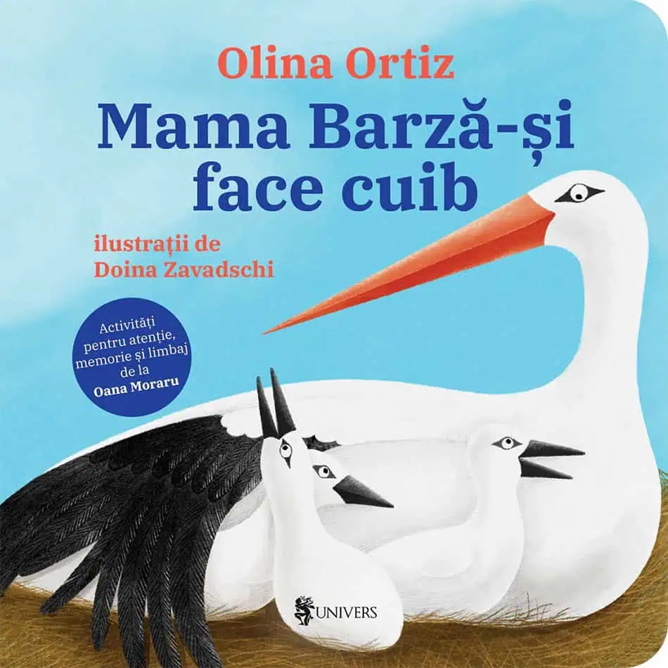 Mama Barză-și face cuib